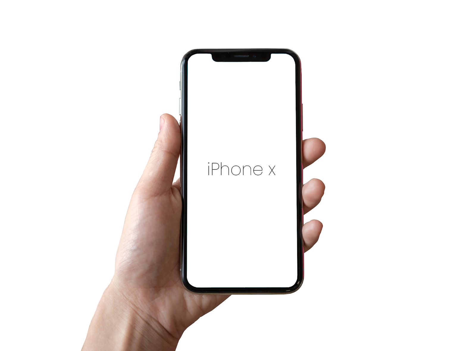 Iphone x mockup which brings a classic display, one that mixes electronic devices, notebooks, flowers, and accessories in an elegant scene. Iphone X With Hand Psd Template Free Download
