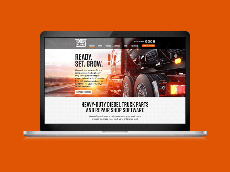 Use them on your portfolio, website or anywhere else. Pluss Website Mockup Steve Larson