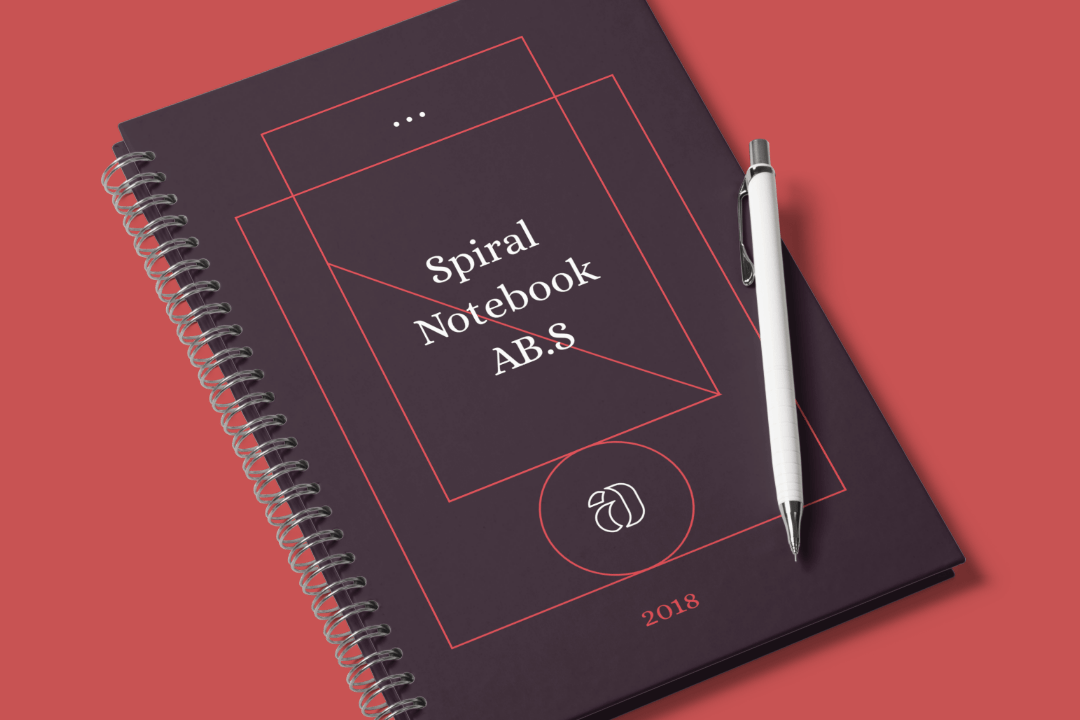 The psd template comes in high resolution, easily editable . Spiral Notebook Mockup Scene