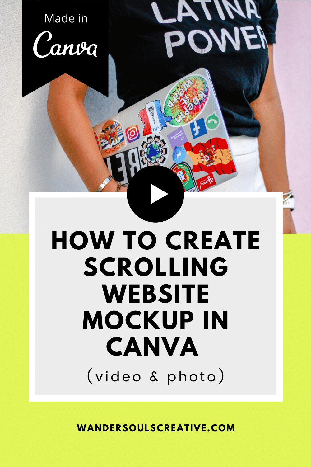 Download the biggest collection of free website mockups. How To Create Scrolling Website Mockup In Canva Video Photo Wandersouls Creative