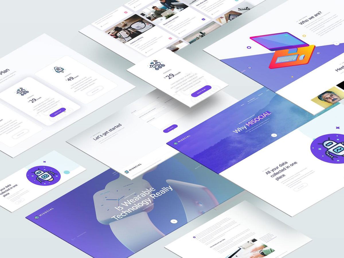 Perspective or isometric website mockup and templates in psd format for making a web design presentation without wasting time & surely blow . Trends For Perspective Website Mockup Psd Usmockup