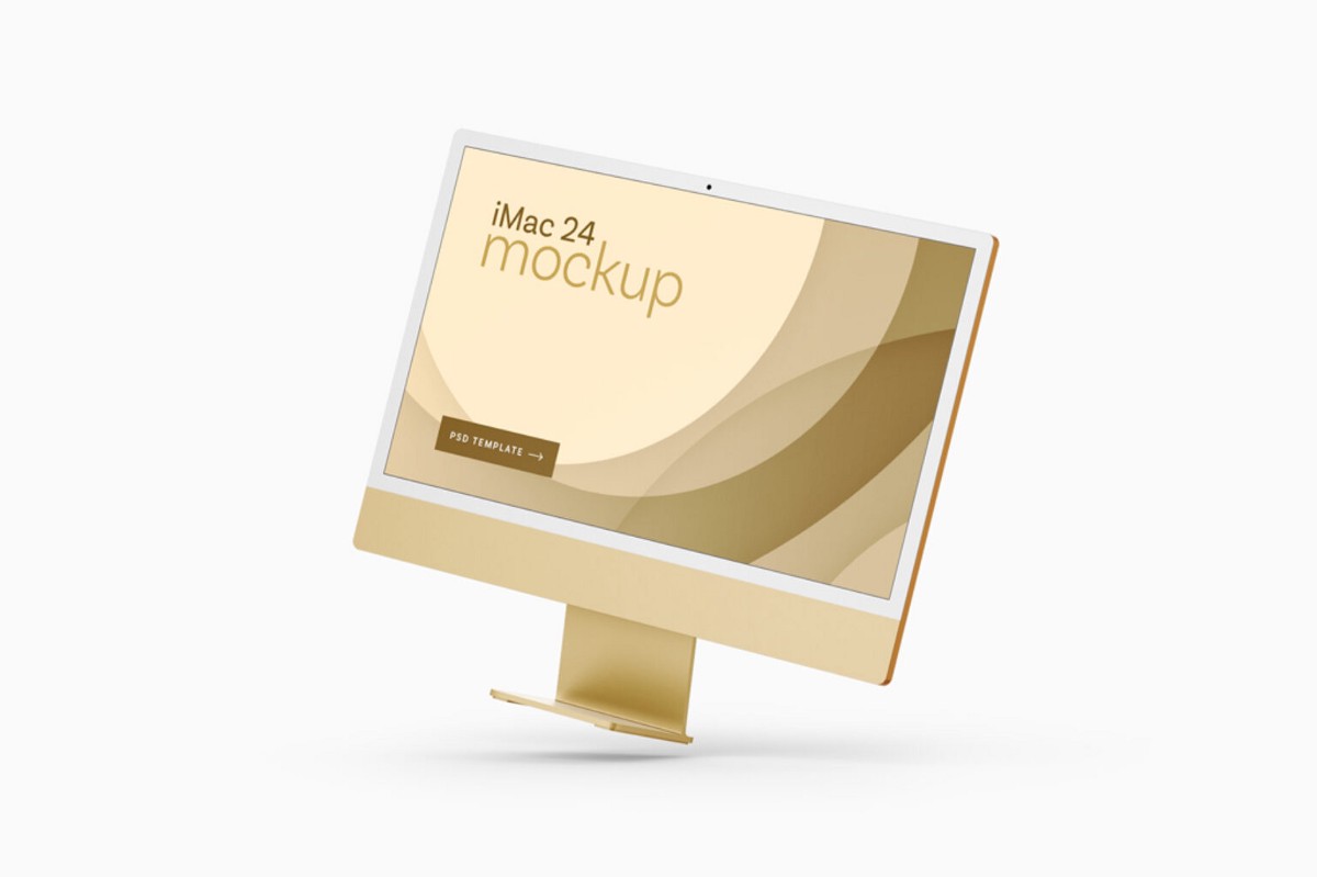 It includes clay style, realistic mockups and flat design in different angles from frontal . Free Imac Mockups Psd Sketch December 2021 Tmdesign
