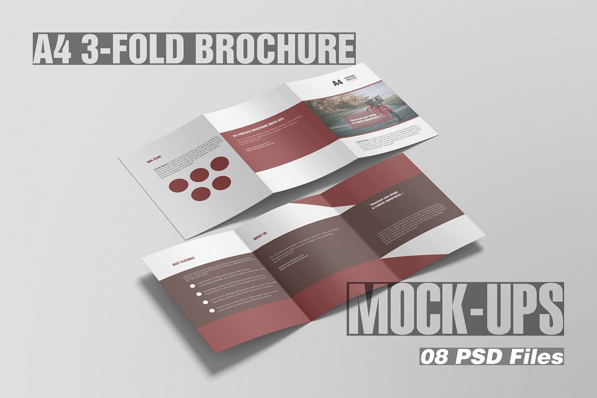 The best brochure mockup that allows you to showcase your design in a very simple way. Tri Fold Brochure Mockup Psd Free Download Free Psd Mockups Smart Object And Templates To Create Magazines Books Stationery Clothing Mobile Packaging Business Cards Banners
