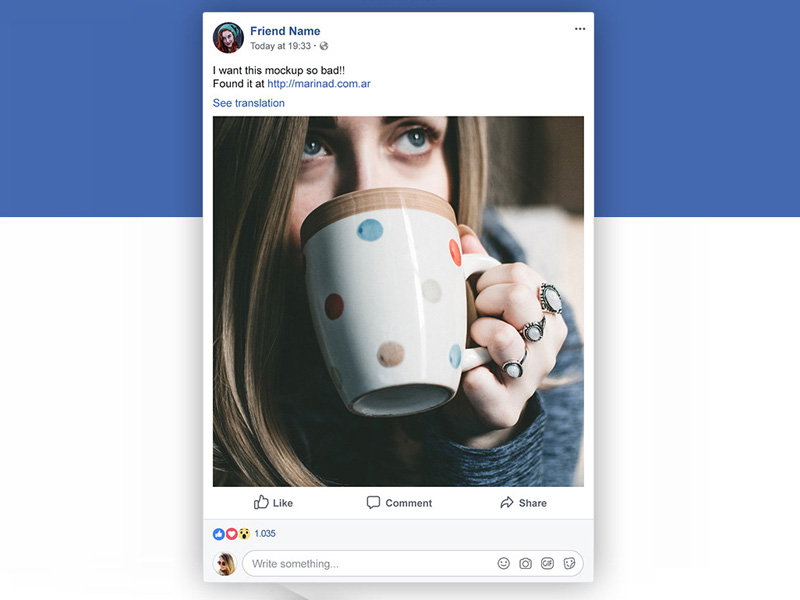 20+ Download Facebook Post Psd&nbsp;Mockup