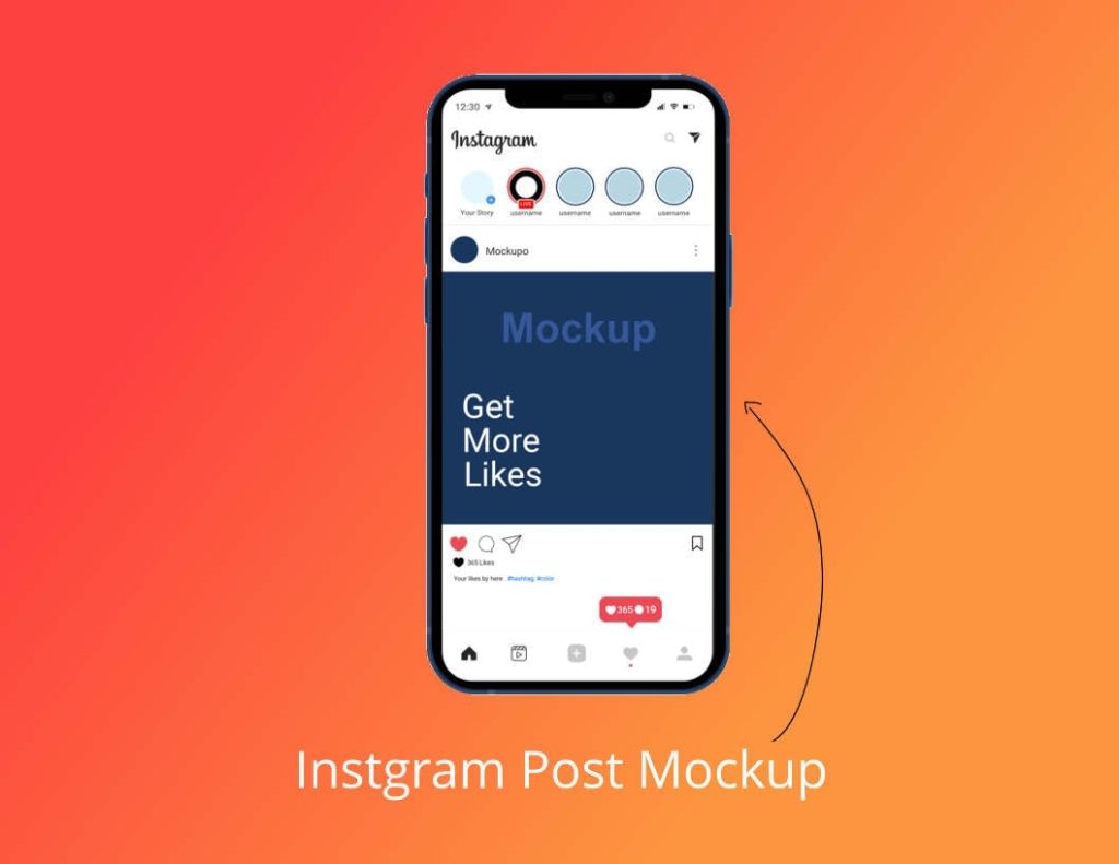 12+ Download Instagram Post Mockup Illustrator&nbsp;Psd