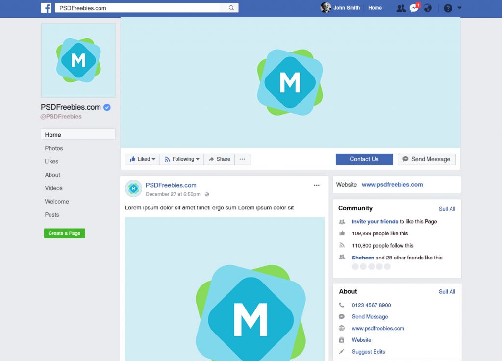 31+ Download Facebook Post Mockup&nbsp;Psd