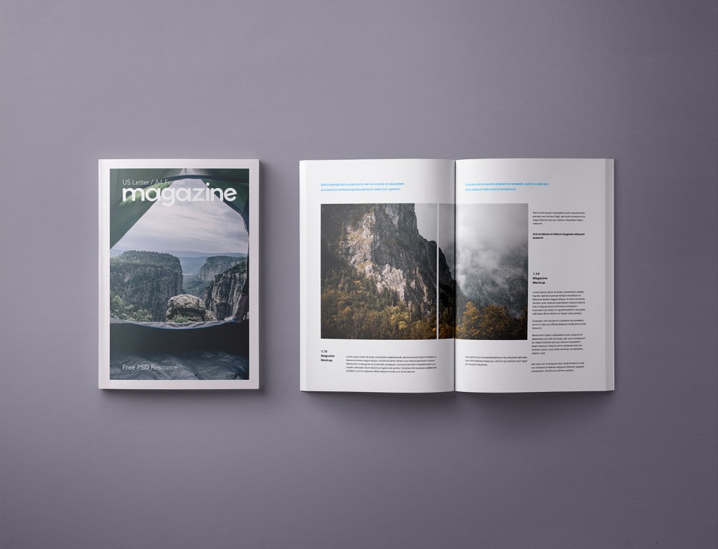 44+ Download Magazine Mockup Free&nbsp;Psd